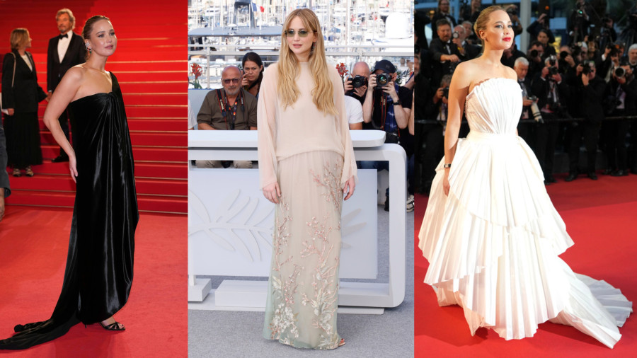 Jennifer Lawrence: Τρείς εμφανίσεις, τρία Dior για την ηθοποιό στις Κάννες