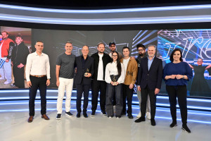 Eurovision 2025: Η ελληνική αποστολή στο Ραδιομέγαρο της ΕΡΤ