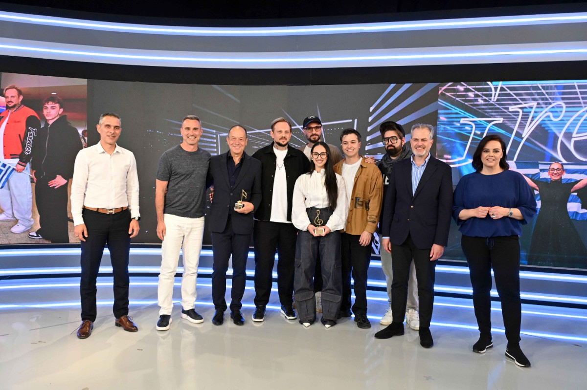 Eurovision 2025: Η ελληνική αποστολή στο Ραδιομέγαρο της ΕΡΤ