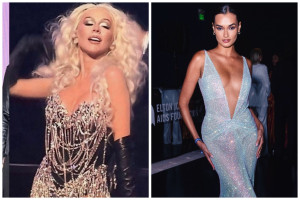 Η Christina Aguilera και η Gizele Oliveira μάγεψαν την Αμερική φορώντας δημιουργίες Celia Kritharioti
