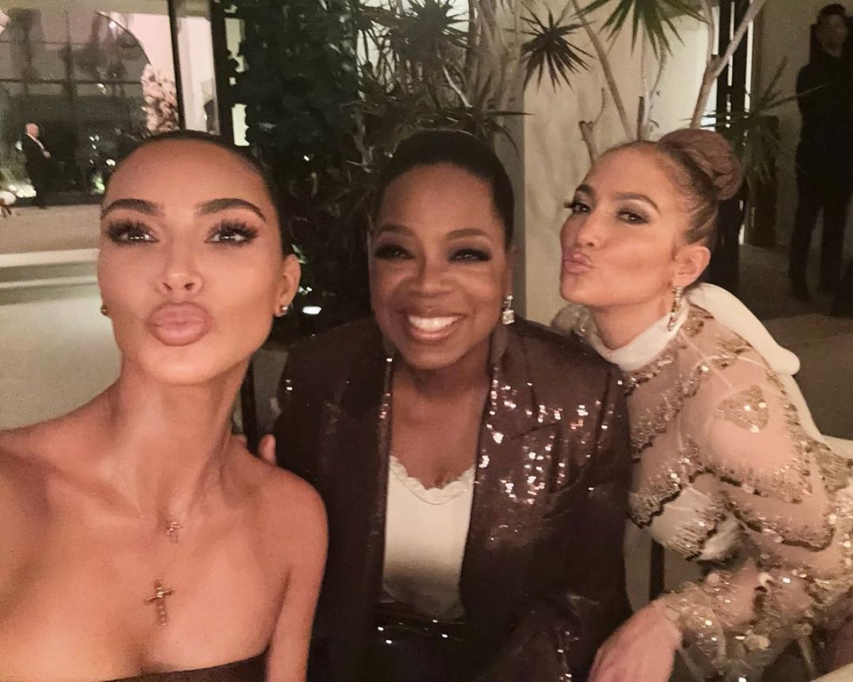 Kim Kardashian, Jennifer Lopez και Oprah Winfrey σε μια σπάνια selfie
