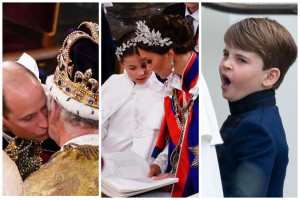 Στέψη Καρόλου: Το φιλί του William στον βασιλιά, η τιμή της Kate στην Diana και το χασμουρητό του Louis