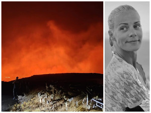 Η Ζέτα Μακρυπούλια περιγράφει τις φωτιές στην Κύθνο και μοιράζεται βίντεο ακριβώς πριν και μετά