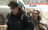 Γεροντιδάκης - Παπαδημητρίου στο αεροδρόμιο και αυτή τη φορά δεν κρύφτηκαν από τις κάμερες