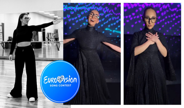 Eurovision 2025: Η πρώτη πρόβα της Kλαυδίας - Το βίντεο με το βαρύ φόρεμα Deux Hommes με τις λάμψεις