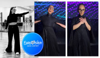 Eurovision 2025: Η πρώτη πρόβα της Kλαυδίας - Το βίντεο με το βαρύ φόρεμα Deux Hommes με τις λάμψεις