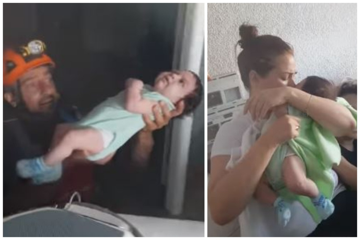 Η στιγμή που μαμά και μωρό ενώνονται ξανά μετά τον απεγκλωβισμό τους στη Θεσσαλία - Το viral βίντεο με τις 12.000 προβολές