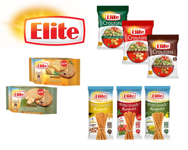 Η Elite καινοτομεί ξανά και επεκτείνεται δυναμικά στις κατηγορίες των αλμυρών snacks και croutons με νέα προϊόντα
